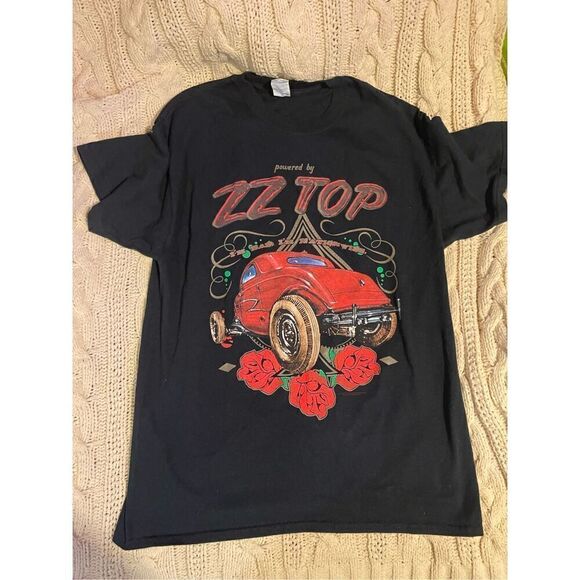 ZZ Top Official 2014 Nationwide Tour T-shirt double-sided Concert Tee Sz L - Picture 2 of 6